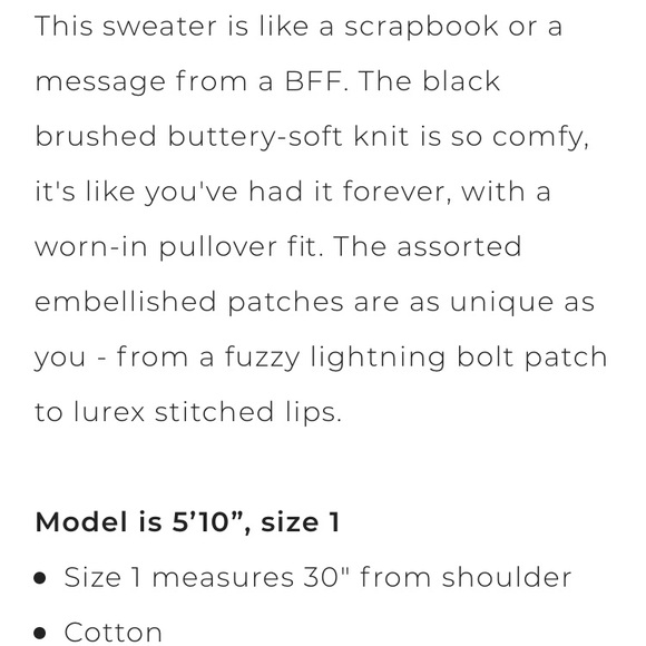 Torrid embellished patches sweater - Picture 6 of 6